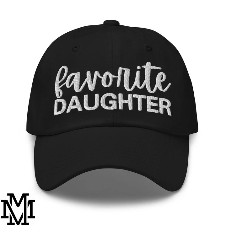 Favorite Daughter Embroidered Unstructured Dad Hat - Black