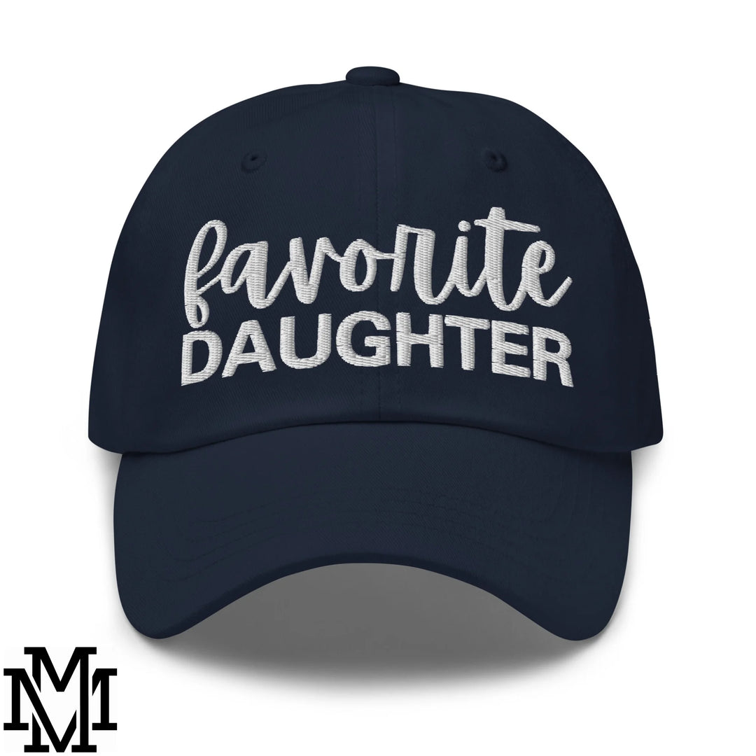 Favorite Daughter Embroidered Unstructured Dad Hat - Navy