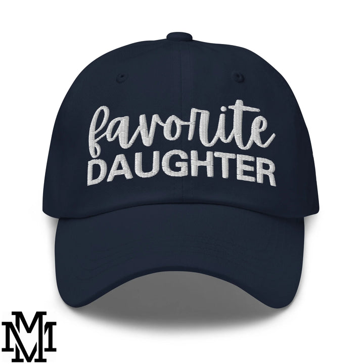 Favorite Daughter Embroidered Unstructured Dad Hat - Navy