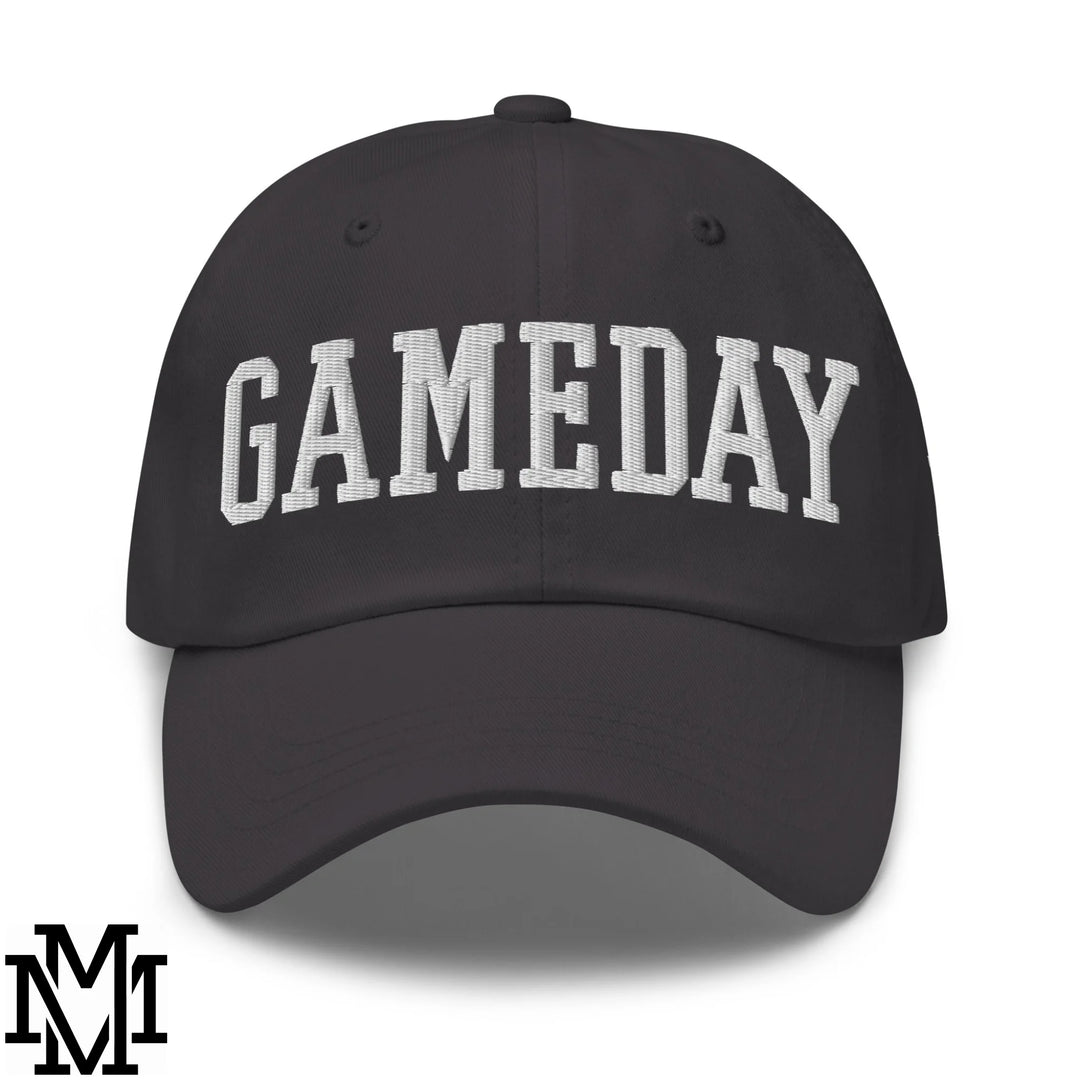 Gameday Embroidered Unstructured Dad Hat - Dark Grey
