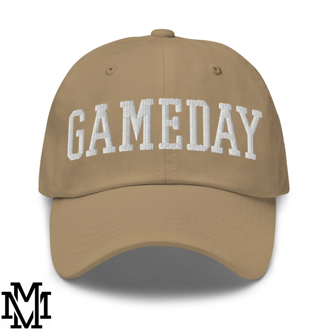 Gameday Embroidered Unstructured Dad Hat - Khaki