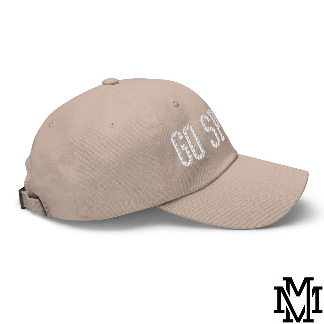 Go Sports Embroidered Unstructured Dad Hat - Stone