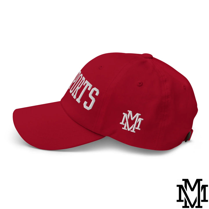 Go Sports Embroidered Unstructured Dad Hat - Cranberry