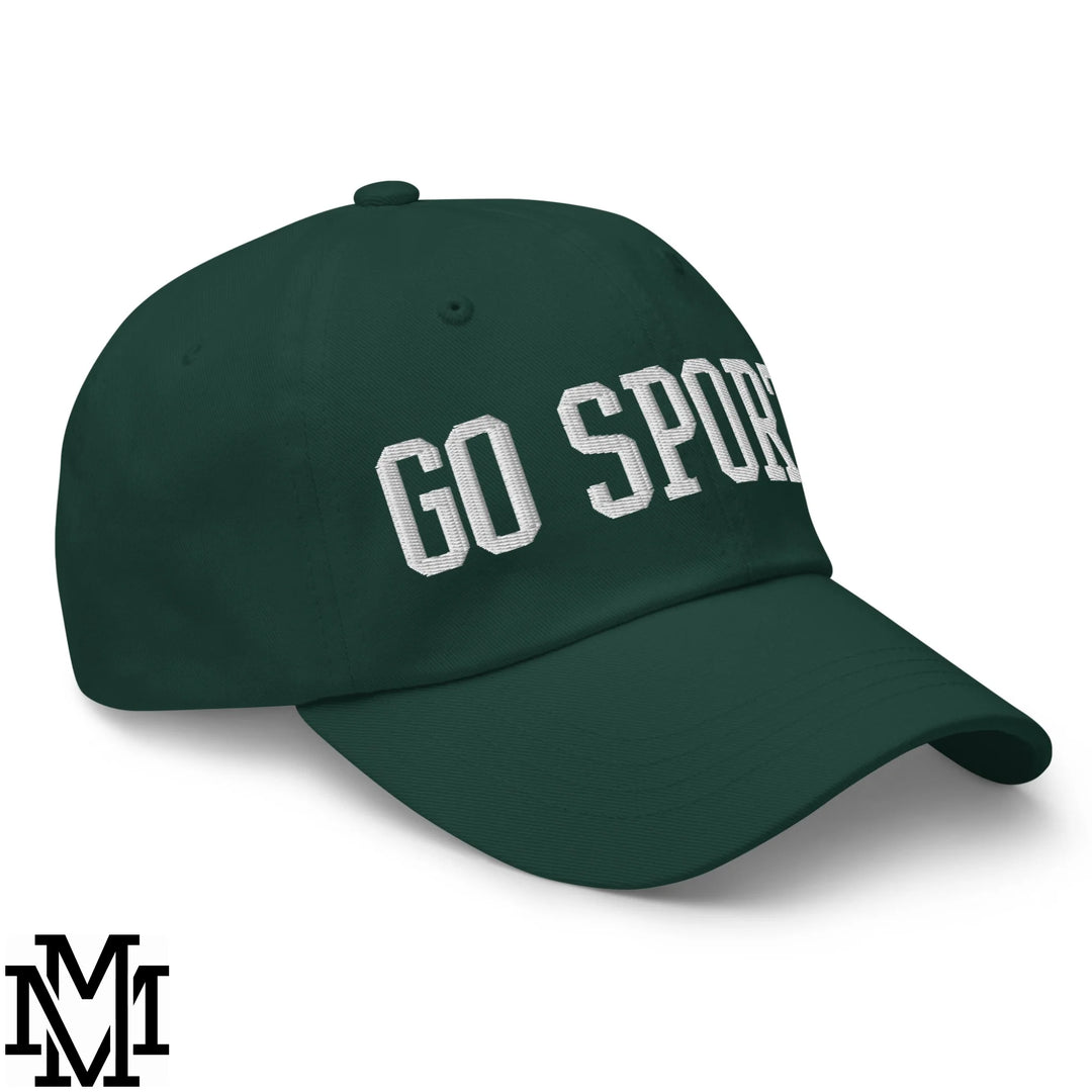Go Sports Embroidered Unstructured Dad Hat - Spruce