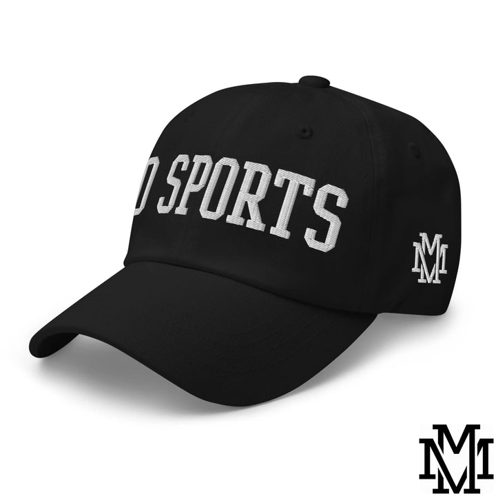 Go Sports Embroidered Unstructured Dad Hat - Black