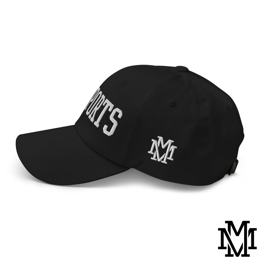 Go Sports Embroidered Unstructured Dad Hat - Black