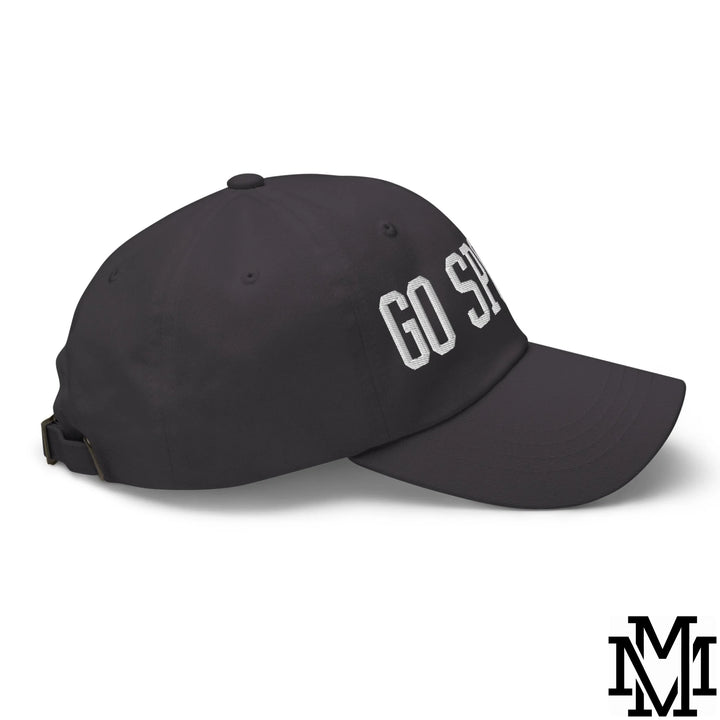 Go Sports Embroidered Unstructured Dad Hat - Dark Grey