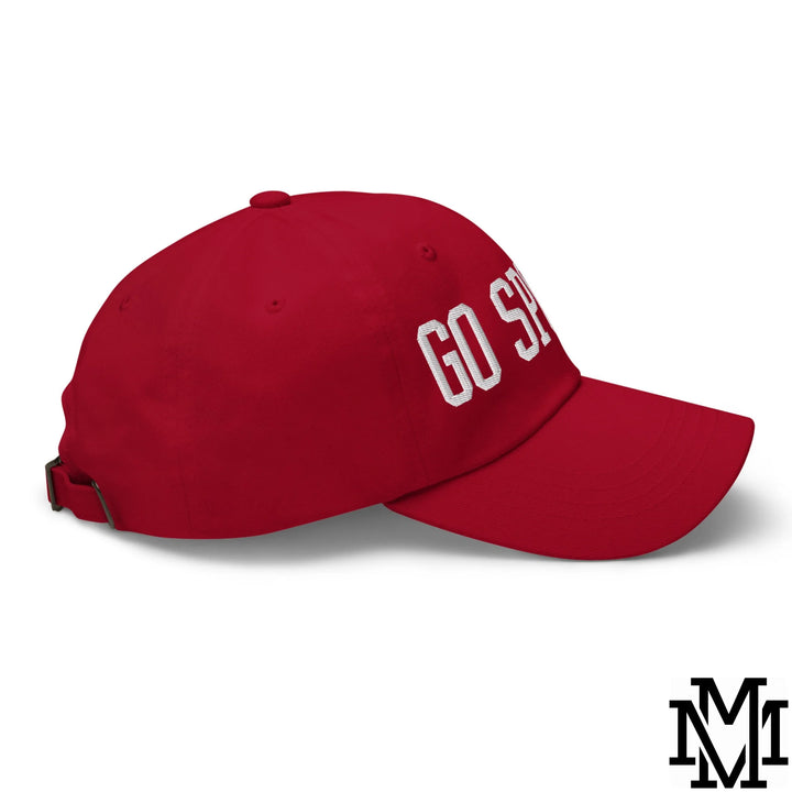 Go Sports Embroidered Unstructured Dad Hat - Cranberry