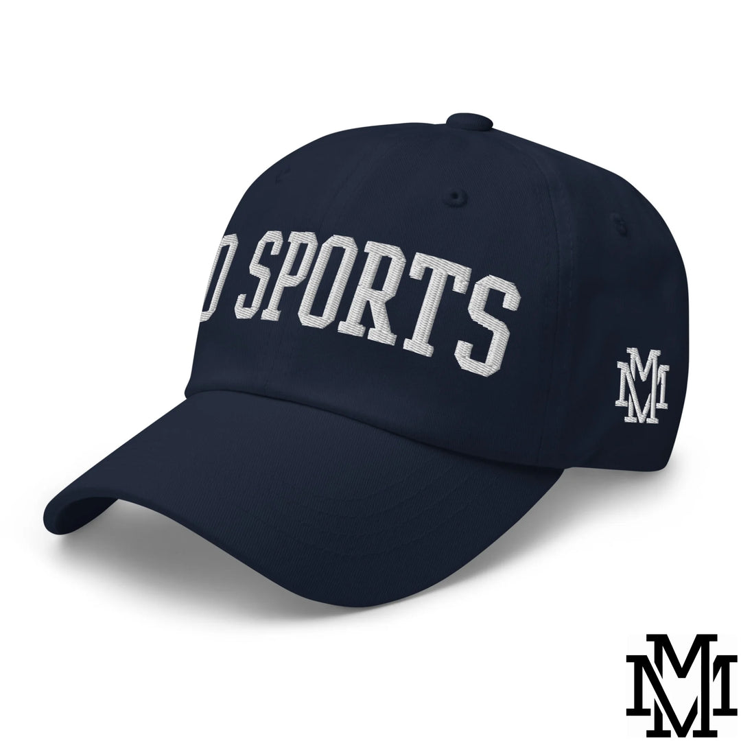 Go Sports Embroidered Unstructured Dad Hat - Navy