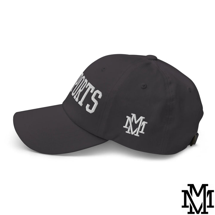 Go Sports Embroidered Unstructured Dad Hat - Dark Grey