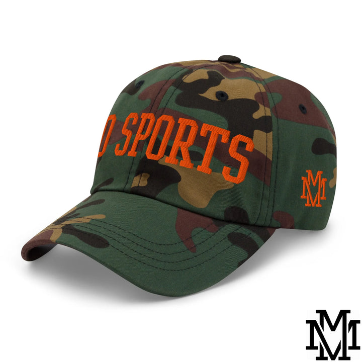 Go Sports Embroidered Unstructured Dad Hat - Green Camo