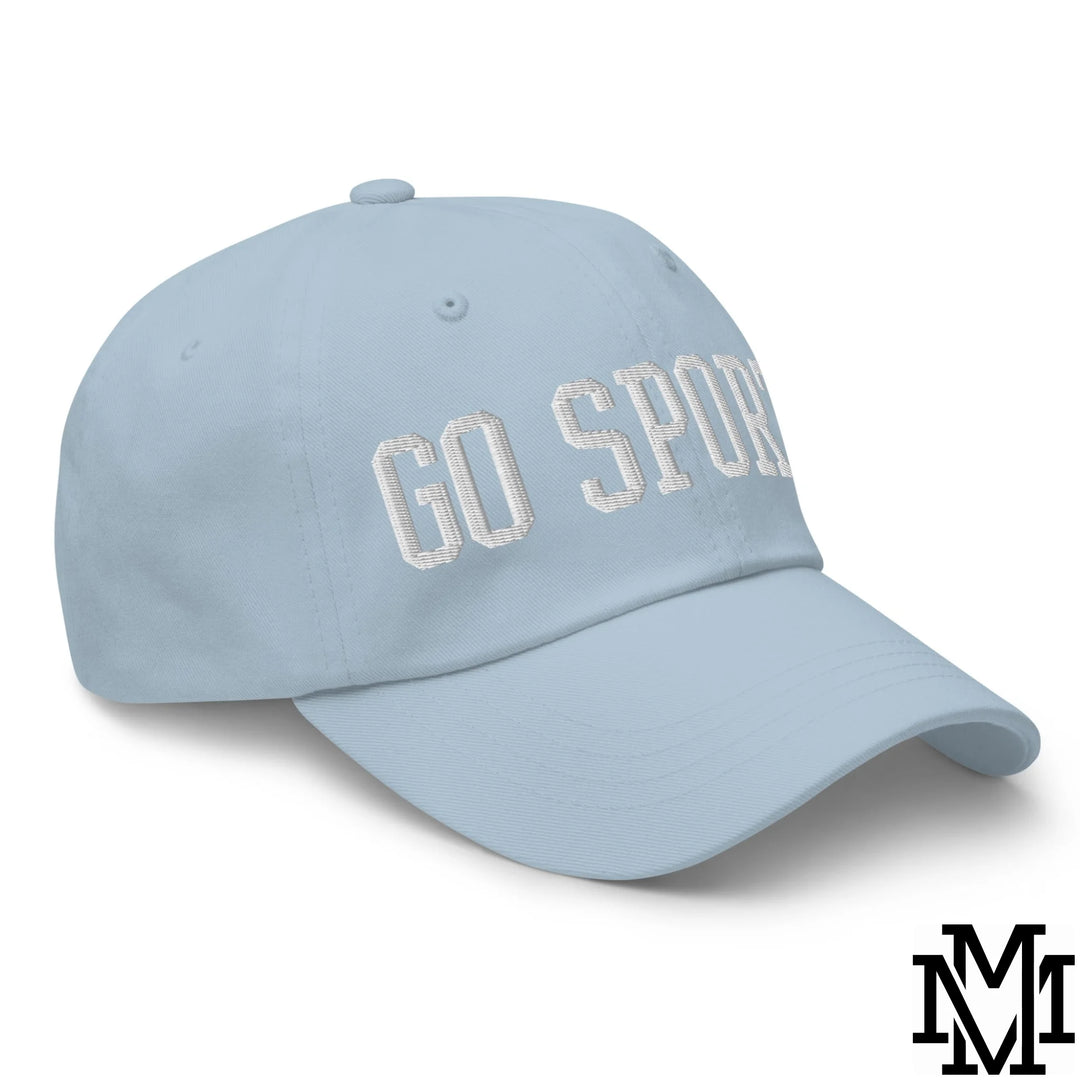 Go Sports Embroidered Unstructured Dad Hat - Light Blue