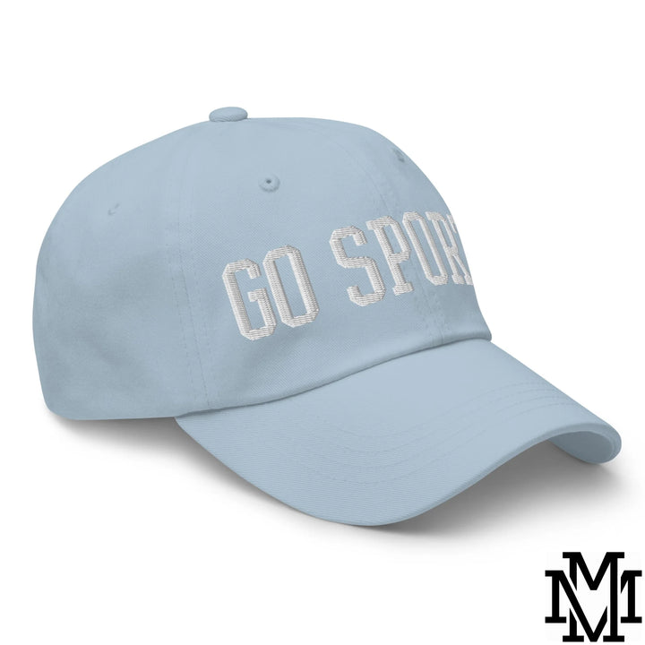 Go Sports Embroidered Unstructured Dad Hat - Light Blue