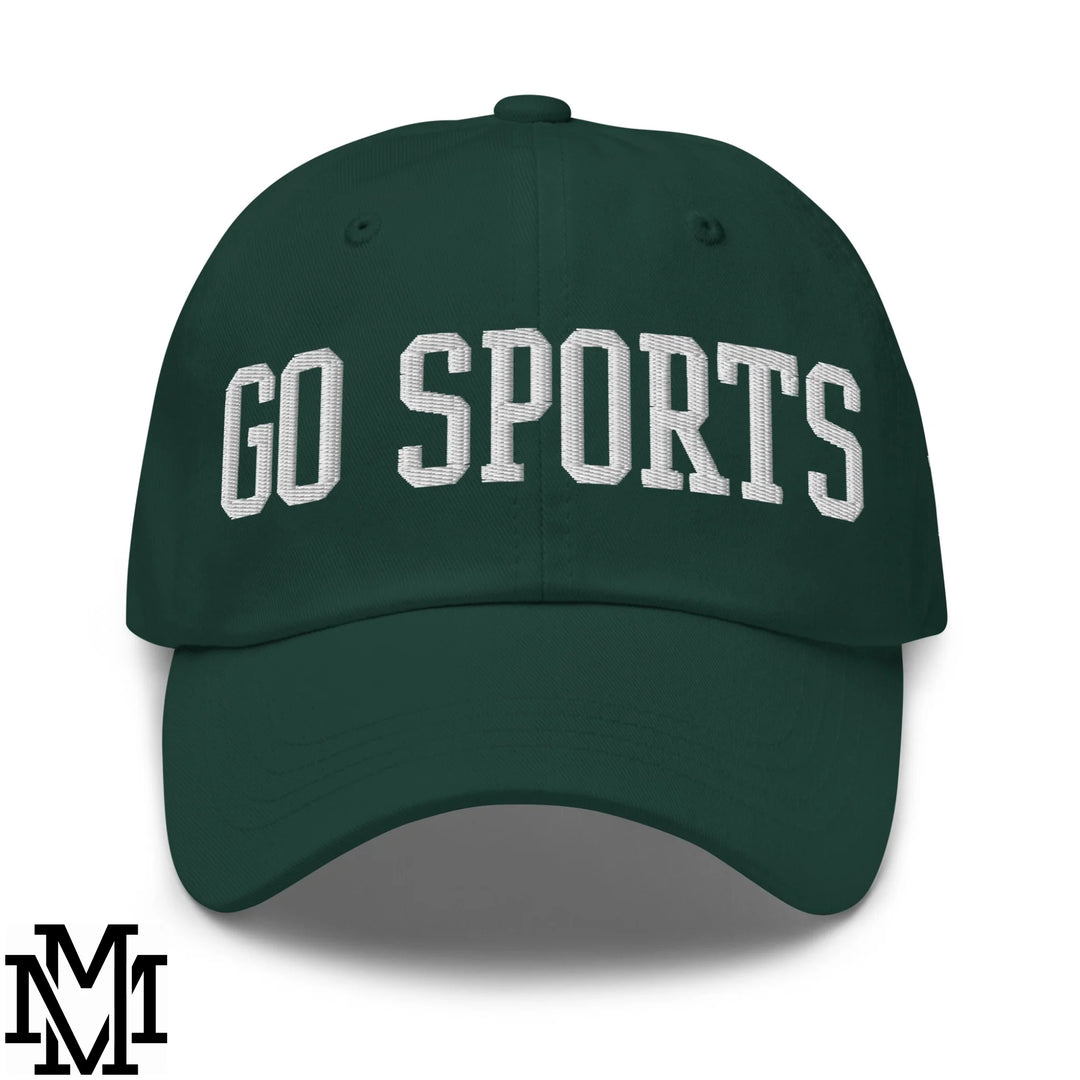 Go Sports Embroidered Unstructured Dad Hat - Spruce