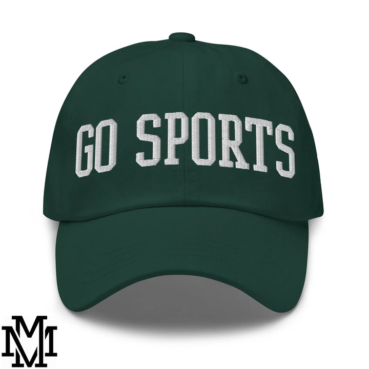 Go Sports Embroidered Unstructured Dad Hat - Spruce