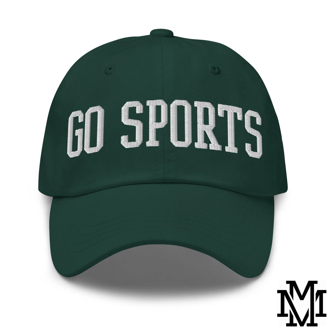 Go Sports Embroidered Unstructured Dad Hat - Spruce