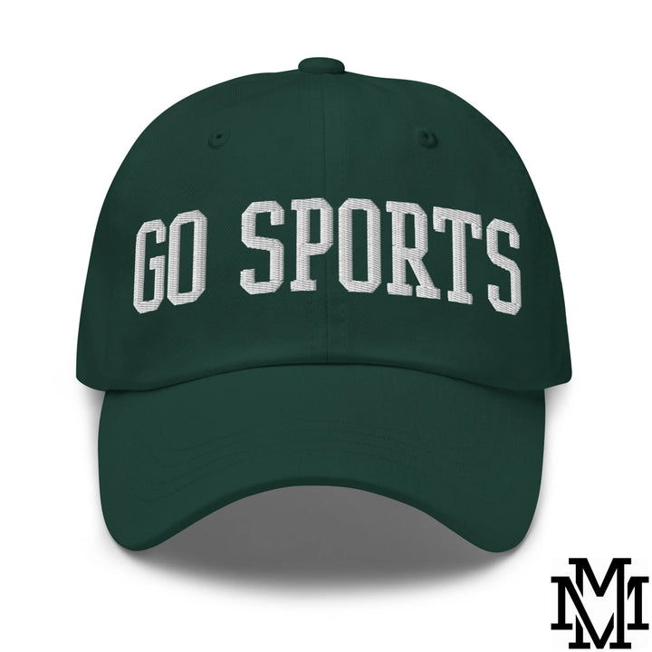 Go Sports Embroidered Unstructured Dad Hat - Spruce