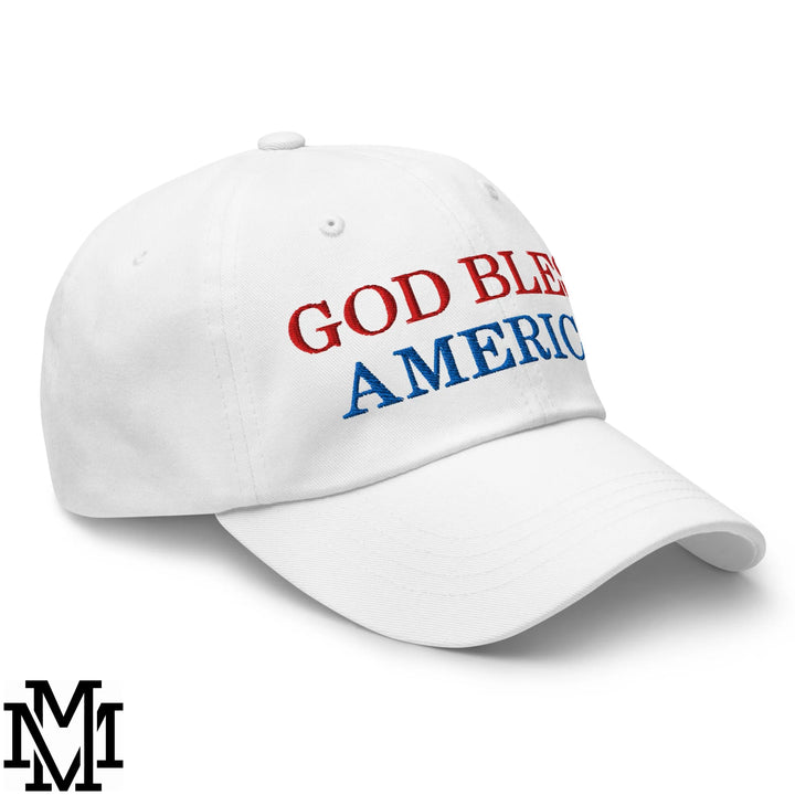 God Bless America 4th of July Embroidered Unstructured Dad Hat - Default Title