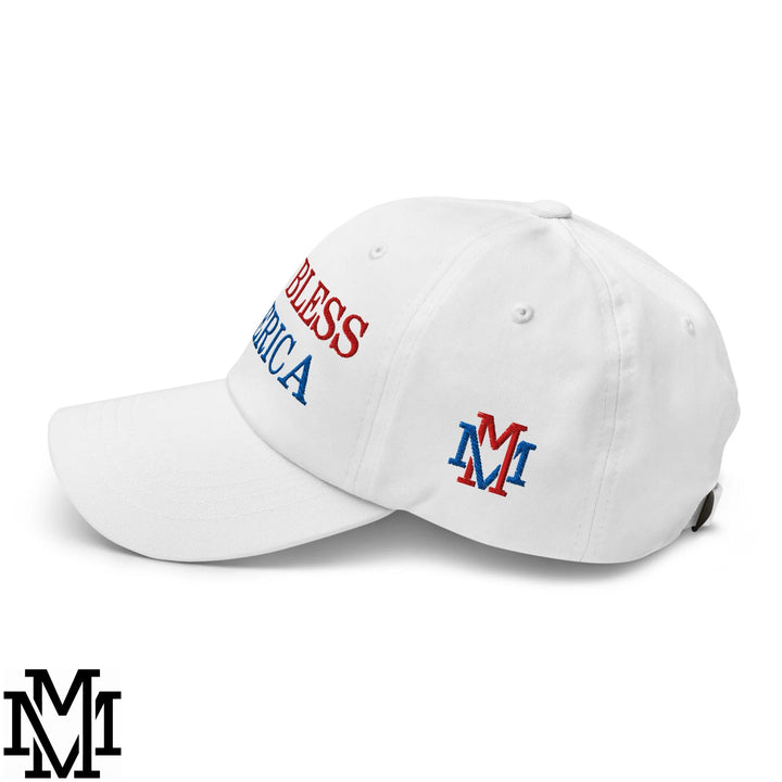 God Bless America 4th of July Embroidered Unstructured Dad Hat - Default Title