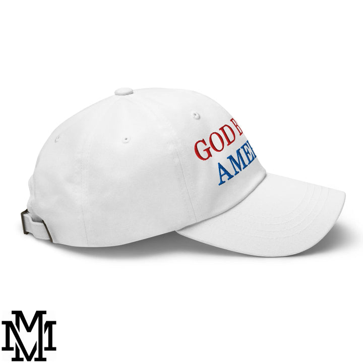 God Bless America 4th of July Embroidered Unstructured Dad Hat - Default Title