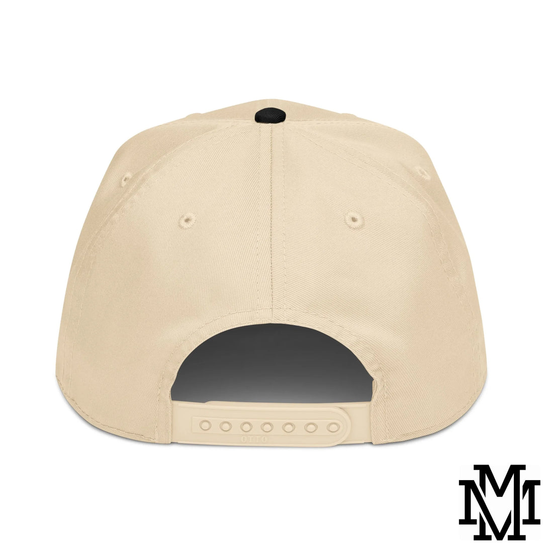 God is Good All The Time Embroidered Baseball Snapback Hat - Black Natural