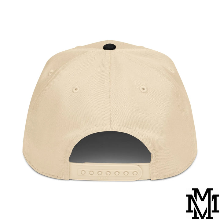 God is Good All The Time Embroidered Baseball Snapback Hat - Black Natural