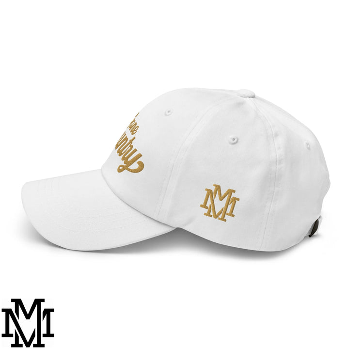 Gone Country Embroidered Unstructured Dad Hat - White