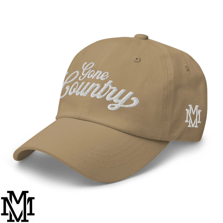 Gone Country Embroidered Unstructured Dad Hat - Khaki