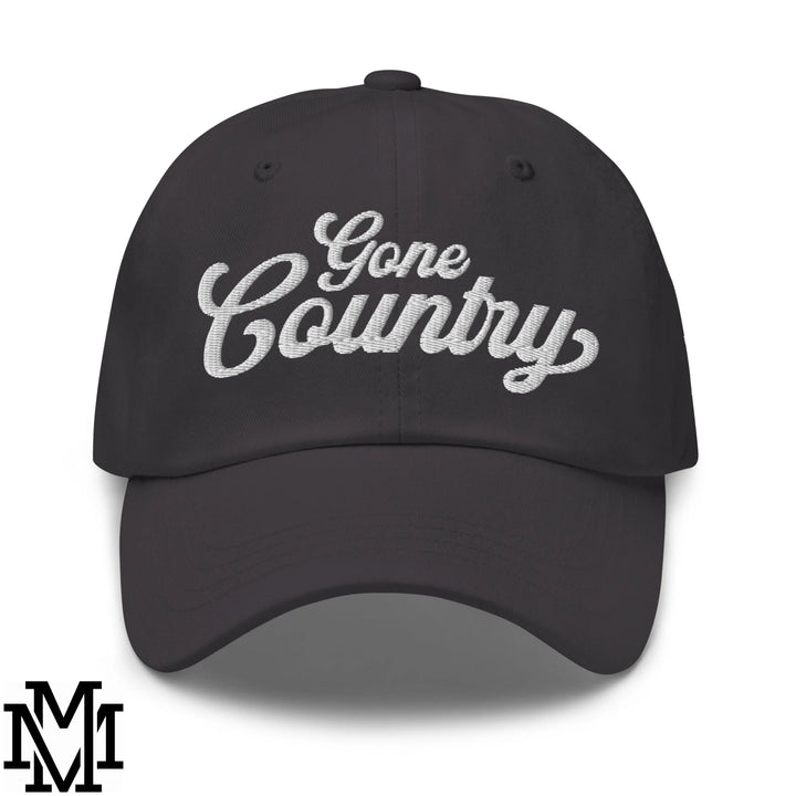 Gone Country Embroidered Unstructured Dad Hat - Dark Grey