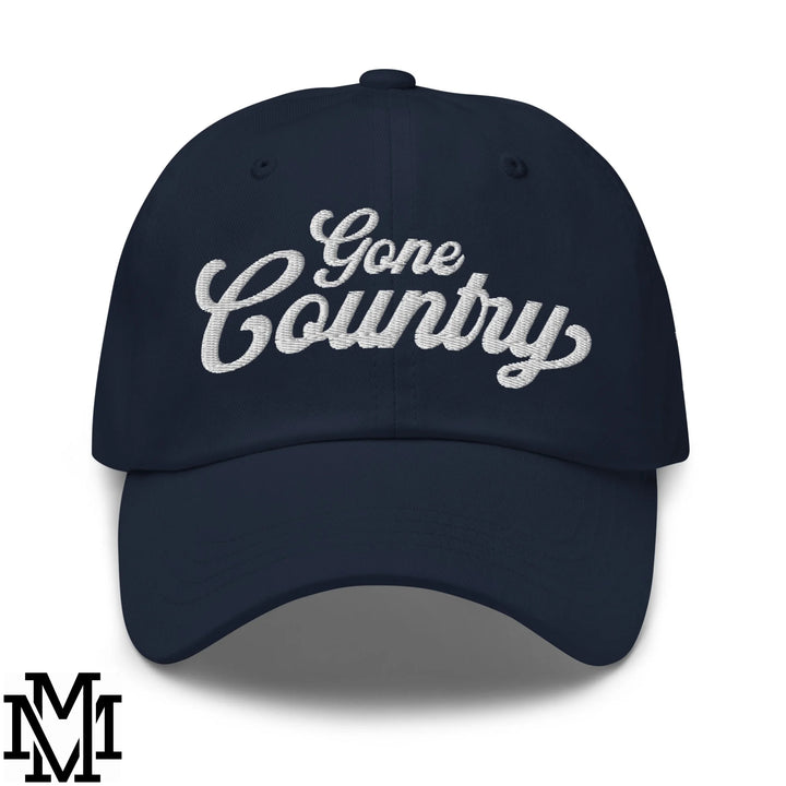 Gone Country Embroidered Unstructured Dad Hat - Navy
