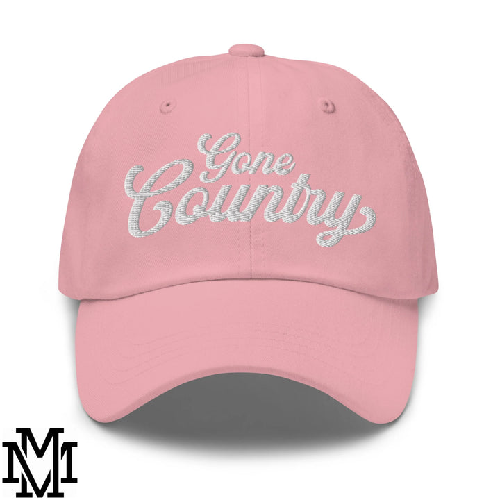 Gone Country Embroidered Unstructured Dad Hat - Pink