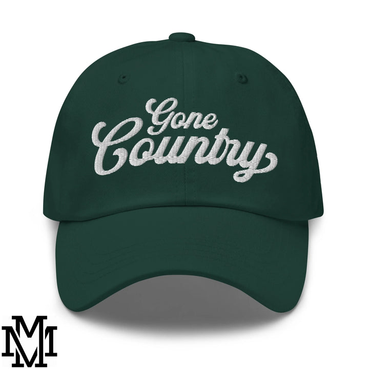 Gone Country Embroidered Unstructured Dad Hat - Spruce