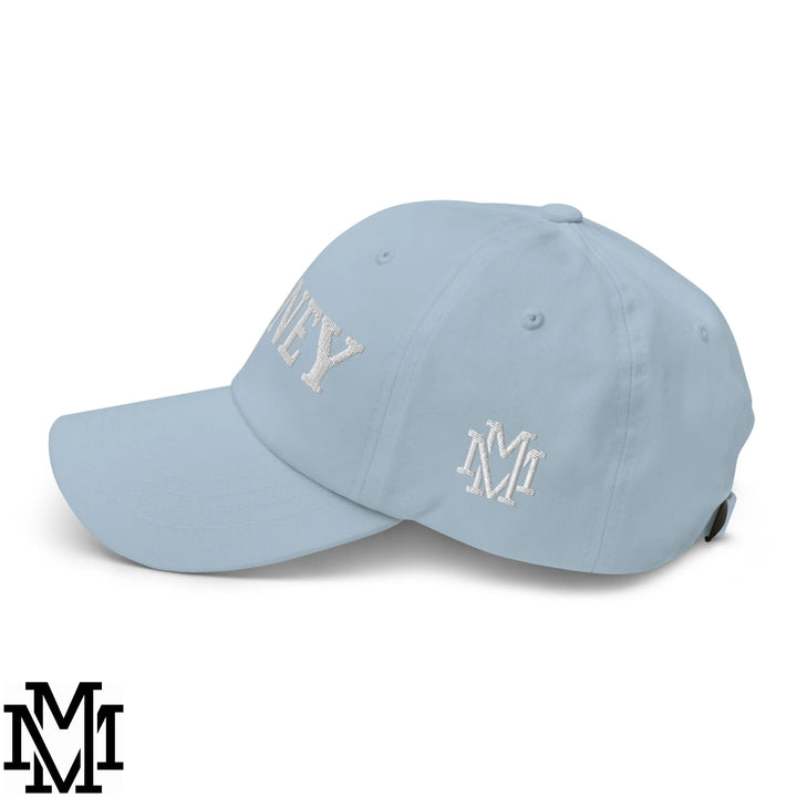 Honey Embroidered Unstructured Dad Hat - Light Blue