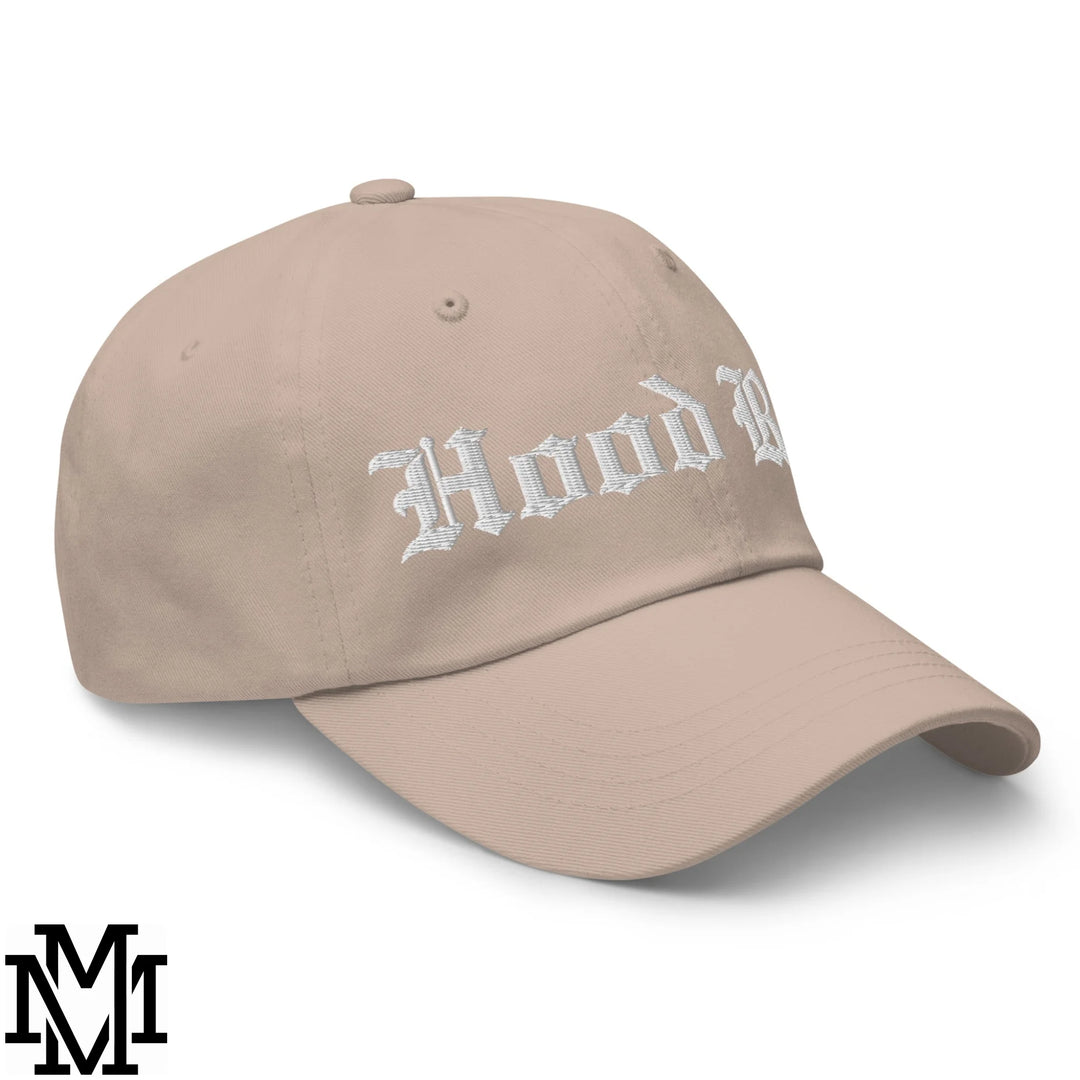 Hood Rat Embroidered Unstructured Dad Hat - Stone
