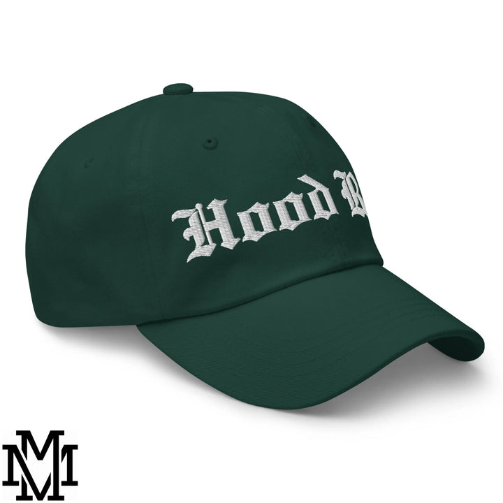 Hood Rat Embroidered Unstructured Dad Hat - Spruce
