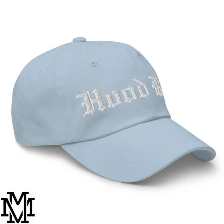 Hood Rat Embroidered Unstructured Dad Hat - Light Blue