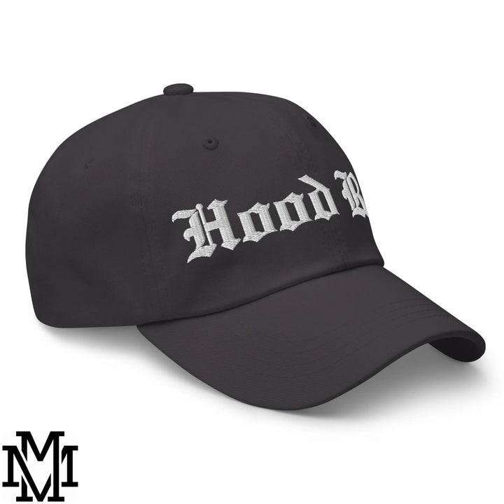 Hood Rat Embroidered Unstructured Dad Hat - Dark Grey