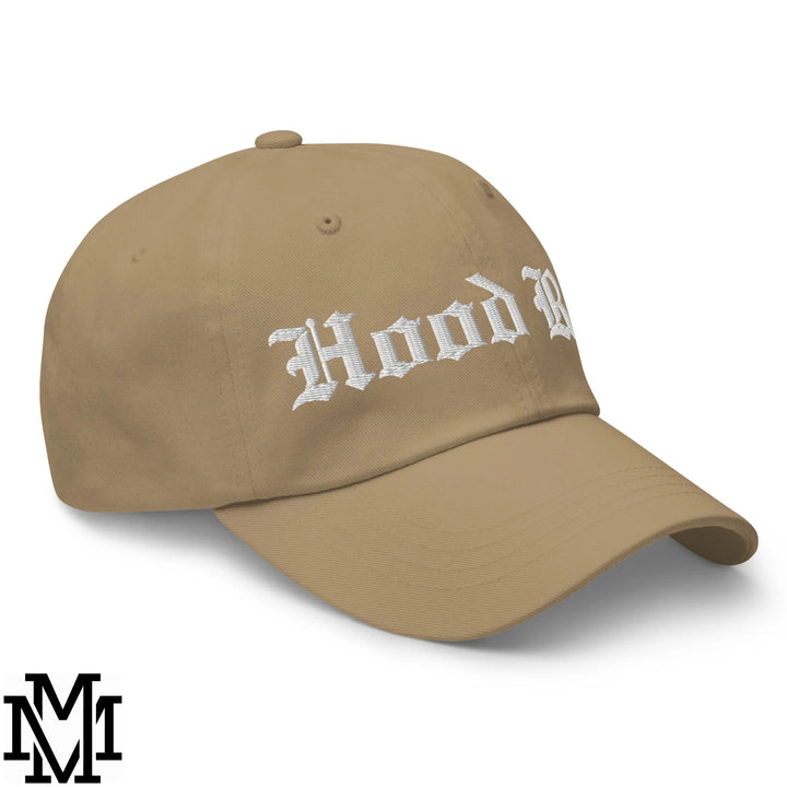 Hood Rat Embroidered Unstructured Dad Hat - Khaki