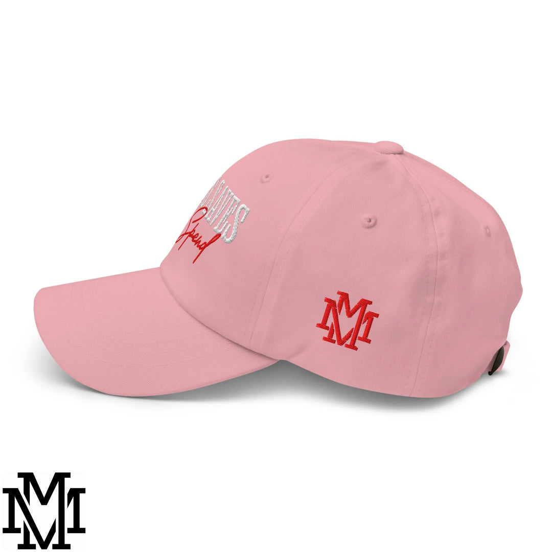 Jesus Saves I Spend Embroidered Unstructured Dad Hat - Pink