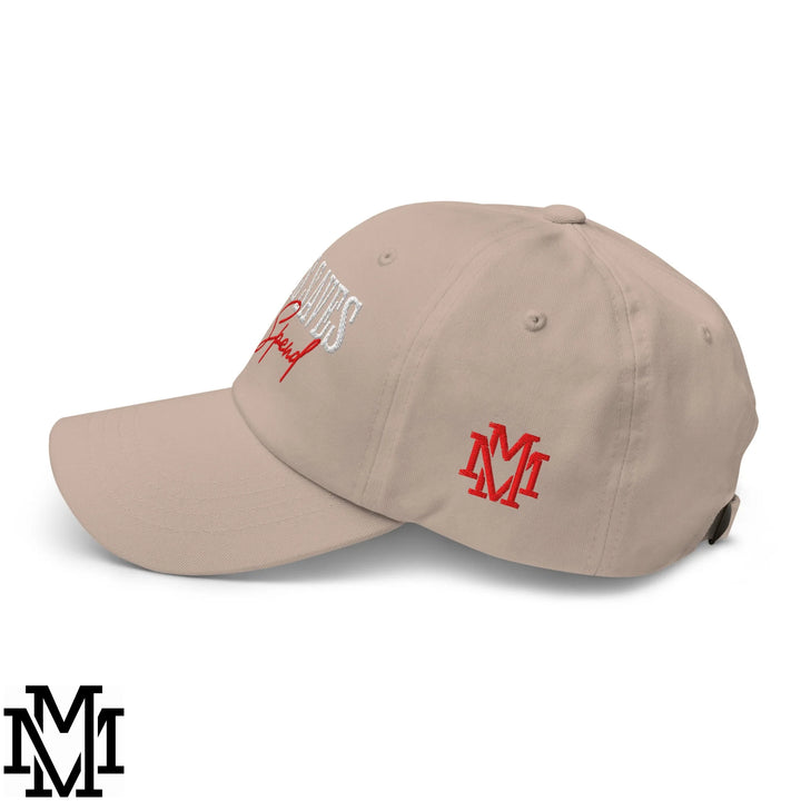 Jesus Saves I Spend Embroidered Unstructured Dad Hat - Stone
