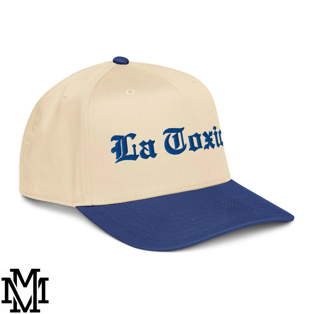 La Toxica Embroidered Baseball Snapback Hat - Royal Natural