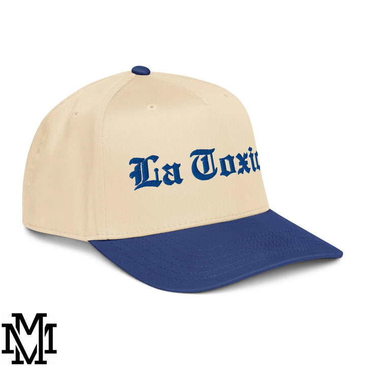 La Toxica Embroidered Baseball Snapback Hat - Royal Natural