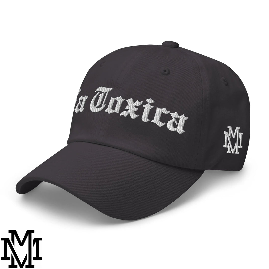 La Toxica Embroidered Unstructured Dad Hat - Dark Grey