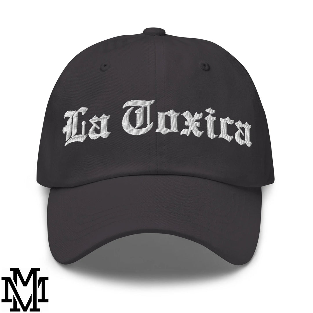 La Toxica Embroidered Unstructured Dad Hat - Dark Grey