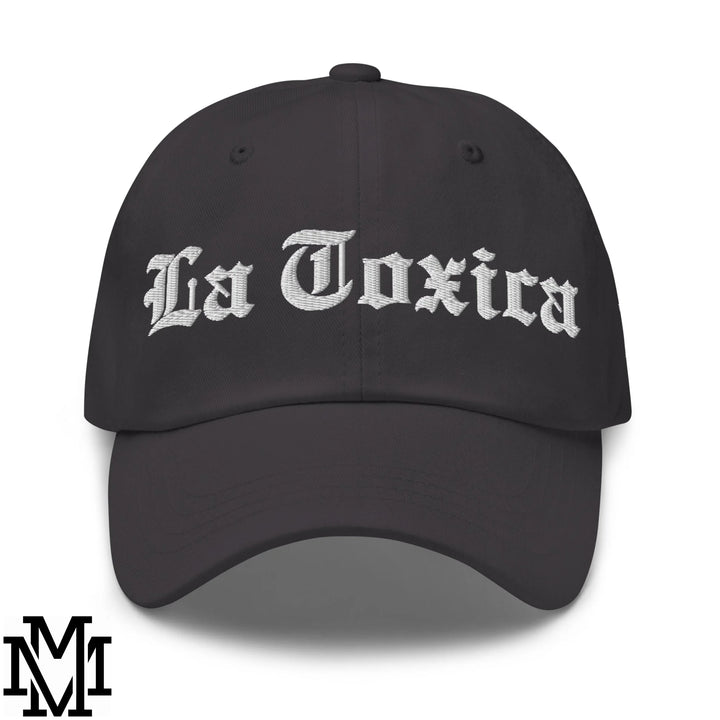 La Toxica Embroidered Unstructured Dad Hat - Dark Grey