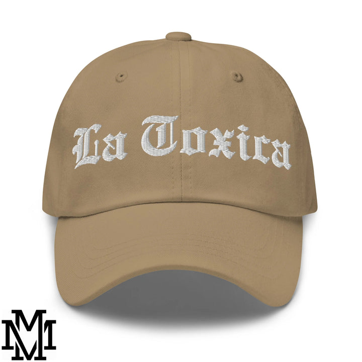 La Toxica Embroidered Unstructured Dad Hat - Khaki