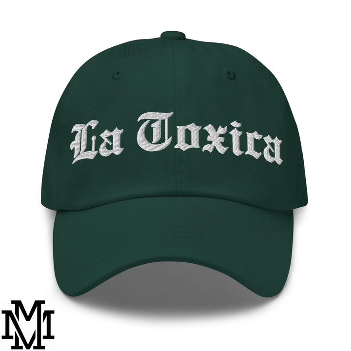 La Toxica Embroidered Unstructured Dad Hat - Spruce