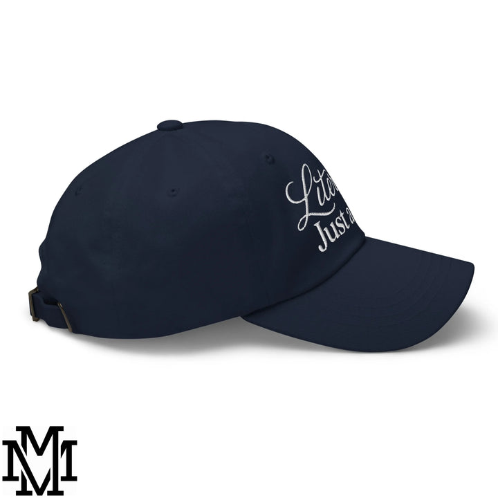Literally Just a Girl Embroidered Unstructured Dad Hat - Navy