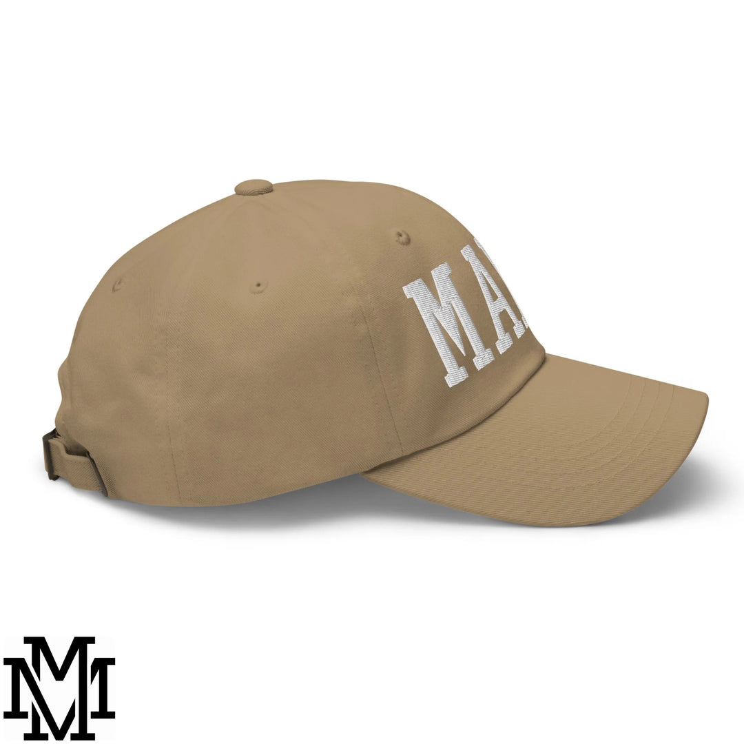 Mama Embroidered Unstructured Dad Hat - Khaki