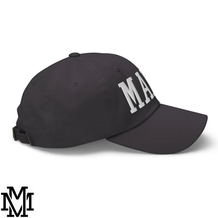 Mama Embroidered Unstructured Dad Hat - Dark Grey